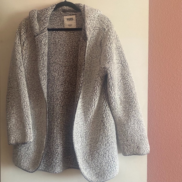 Victoria’s Secret Pink Brand Sweater Jacket - Picture 1 of 7
